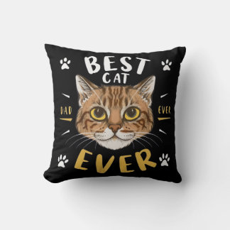 Coussin chat papa, père amoureux des chats animal papa ani