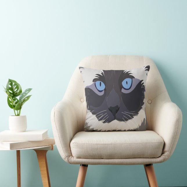 Coussin Chat Ragdoll Chaton Ragdoll  (Chaise)