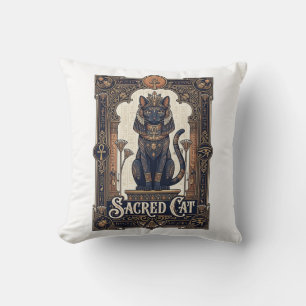 Coussin Chat Sacré Chat Égypte Antique Vintage Vector Art
