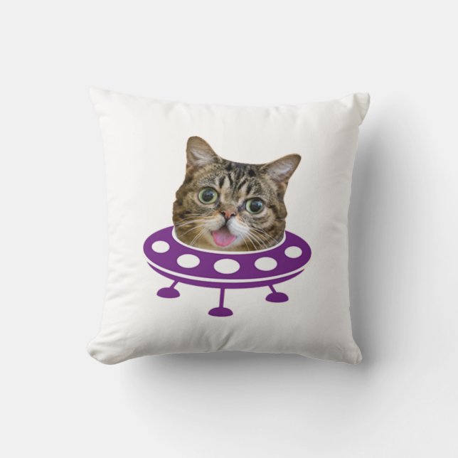 Coussin Chat spatial (Recto)