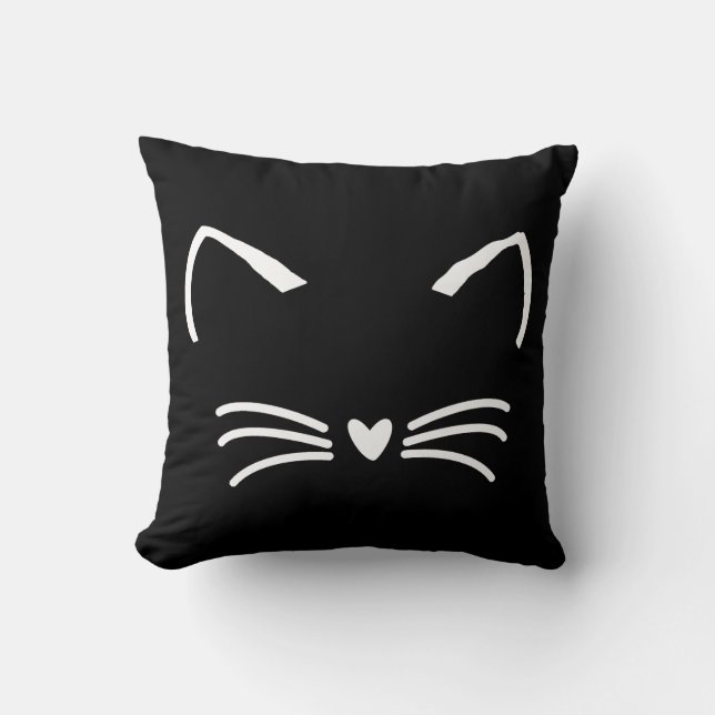 Coussin Chat sucré Kitten visage (Recto)