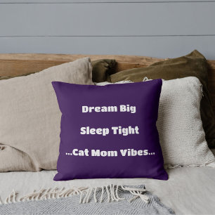 Coussin Chat tendance Maman drôle Citation mignonne Cool m