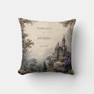 Coussin Château dans le Sticker Mariage de la forêt