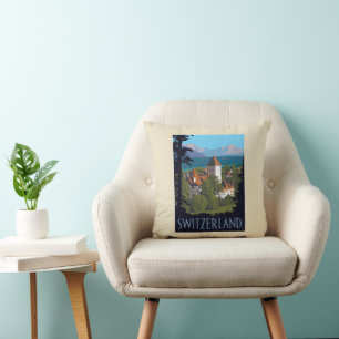 Coussin Château de Chillon   Suisse