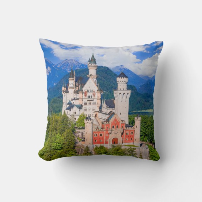 Coussin Château de Neuschwanstein Allemagne (Recto)