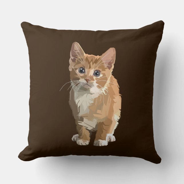coussin chaton abstrait (Recto)