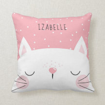 Chaton blanc - Décor de pépinière - Nom