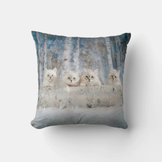 Coussin Chatons Sibériens doux