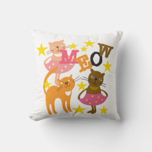 Coussin Chats dansants