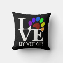 Chats de Key West aimés (texte blanc)