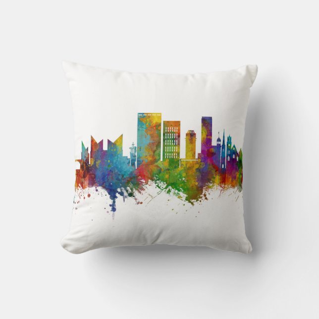 Coussin Chattanooga Tennessee Skyline (Recto)