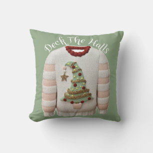 Coussin Chaud sapin de Noël Jeter l'oreiller