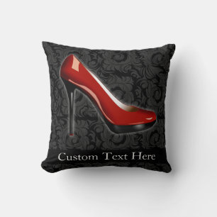 Coussin Chaussure rouge Sassy