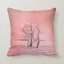 Chaussures de ballet rose simple et élégant à Poin