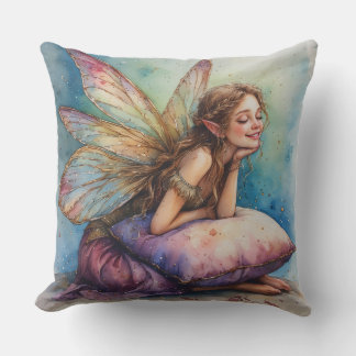 Coussin Cheerful Fairy Holding Pillow