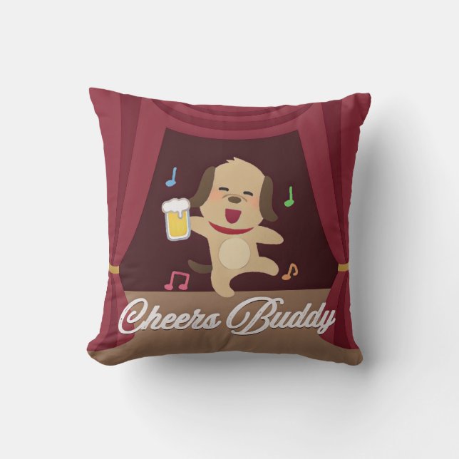 Coussin Chefs Buddy - Party Pup (Recto)