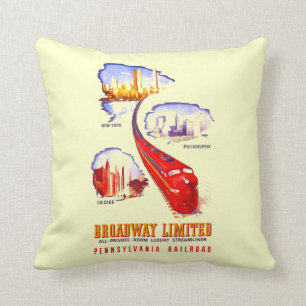 Coussin Chemin de fer Broadway Streamliner limité de la