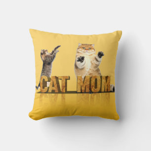 Coussin Chemise chat drôle Cadeau pour maman de chat M