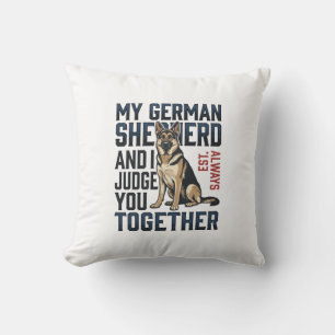 Coussin Chemise de Berger Allemand Amusing Fan de Chien Vi
