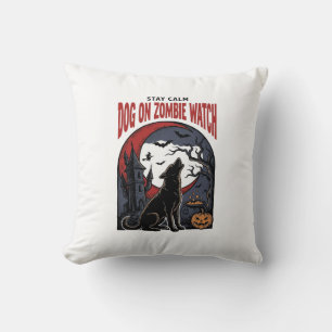 Coussin Chemise de chien Halloween modèle patrouille zombi