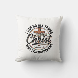 Coussin Chemise de citation vintage Philippiens 4_13 chrét
