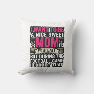 Coussin Chemise de conception de gravure vintage de maman