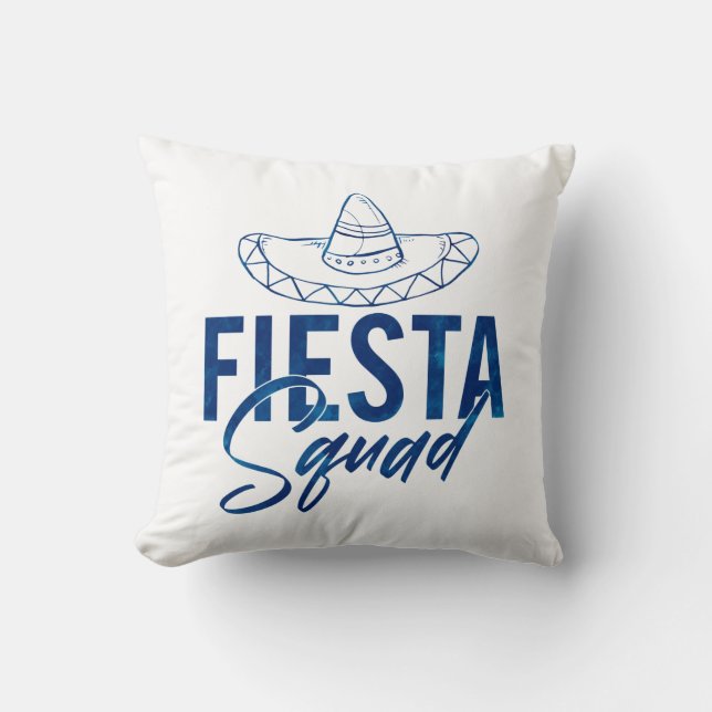 Coussin Chemise de fête de Bachelorette Squad, 3/3 (Recto)