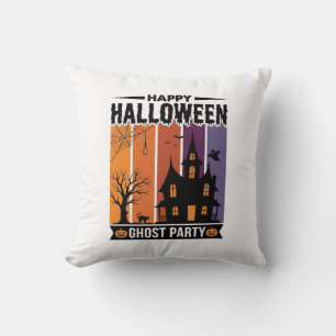 Coussin Chemise de fête fantôme d'Halloween heureuse Maiso