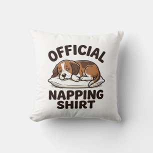 Coussin Chemise de repos officielle Chien endormi Design v