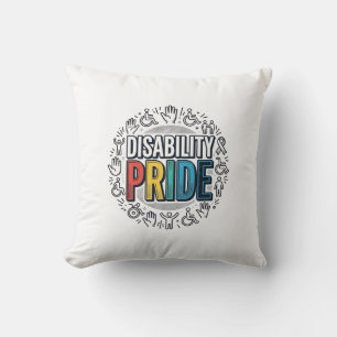 Coussin Chemise de sensibilisation inclusive vintage de fi