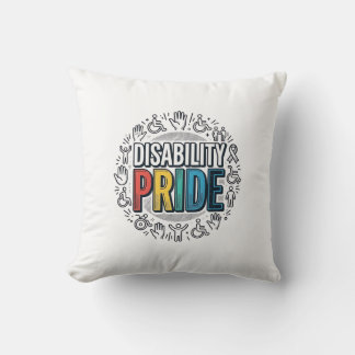 Coussin Chemise de sensibilisation inclusive vintage de fi