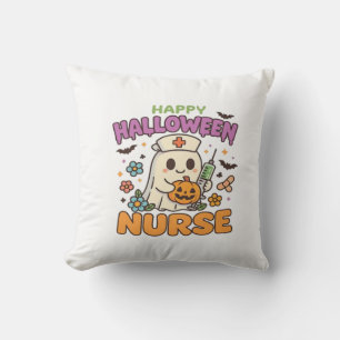 Coussin Chemise d'infirmière Happy Halloween Cute Spooky