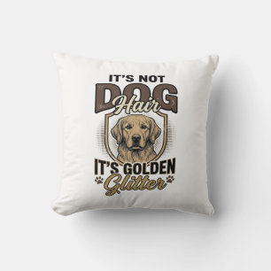 Coussin Chemise drôle vintage de cheveux de chien Retrieve