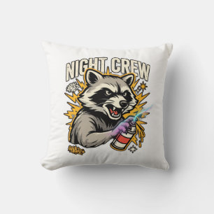 Coussin Chemise graphique de Raton Laveur de l'équipe de n