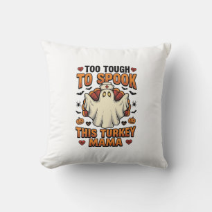 Coussin Chemise Halloween de maman dinde avec fantôme d'in