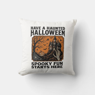 Coussin Chemise Halloween ensorcelée Conception de fête vi