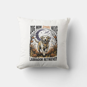 Coussin Chemise Halloween Labrador Vintage Graphique Maman