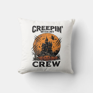 Coussin Chemise Halloween Maison Hantée Creepin With My Cr