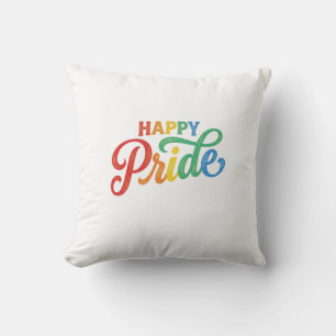 Coussin Chemise Happy Pride Vintage Rainbow Typography_1