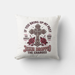 Coussin Chemise vintage Jésus a abandonné les accusations