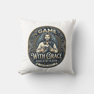 Coussin Chemise Vintage Jesus Pickleball Graphique Chrétie