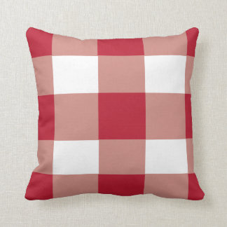 Coussin Chèque classique Red Buffalo