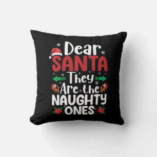 Coussin Cher Père Noël Ce Sont Des Vilains Un Match De Noë