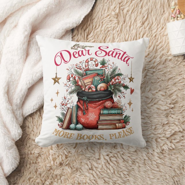 Coussin Cher Père Noël, Plus de Livres S'il Vous Plaît  (Couverture)