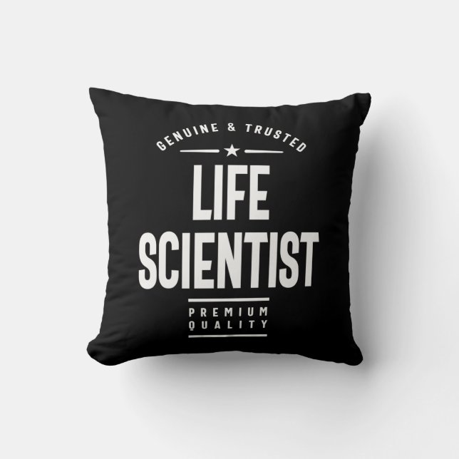 Coussin Chercheur de vie Titre du poste Cadeau (Recto)