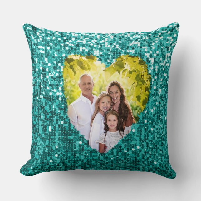 Coussin Cherish personnalisé de la saison Photo Noël (Recto)