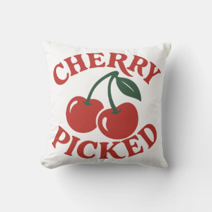 Coussin Cherry Picted Retro tendance Fruit Graphic