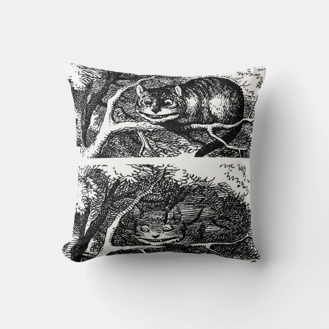Coussin Cheshire cat , Alice's Adventures in Wonderland (Recto)