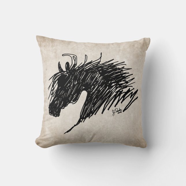 Coussin Cheval Abstrait (Recto)