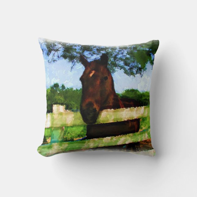 Coussin Cheval amical (Recto)